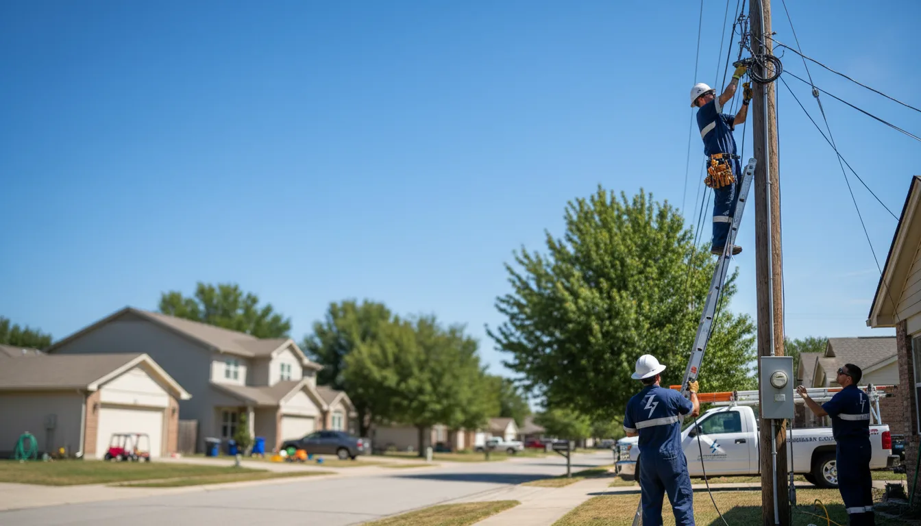 Residential electrician providing installation services in Waldo, WI
